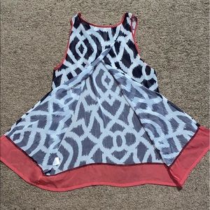 Printed Open Back Top